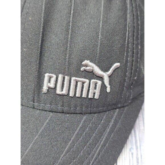 PUMA Golf Flexfit Fitted 6 7/8 - 7 1.4 Black Fashion Hat Cap RN #62200  Hat Cap - Picture 2 of 8